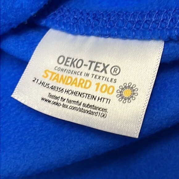 Land’s End Royal Blue 1/4 Zip Long Sleeve Mock Neck Fleece Pullover-Lrg/P 14-16 - Picture 13 of 16